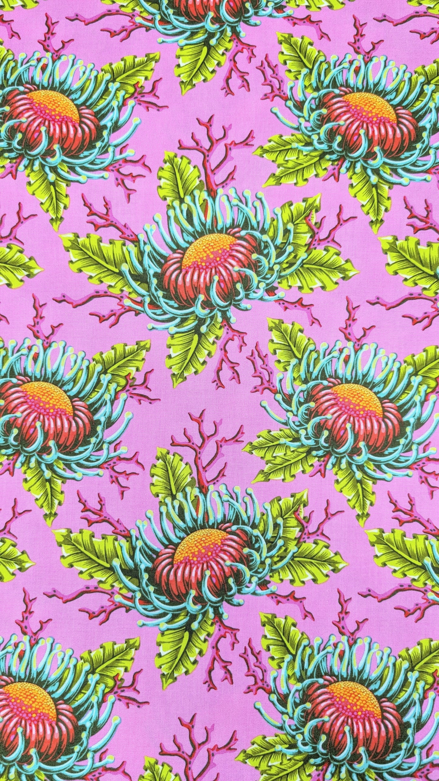Free Spirit-Tula Pink- Floral Reef- Friends and Anemones Coralline