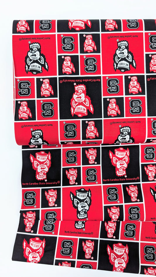 NC State Cotton Fabric Block