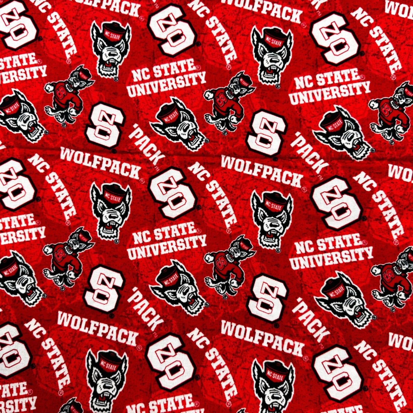 NC State Cotton Fabric Logo