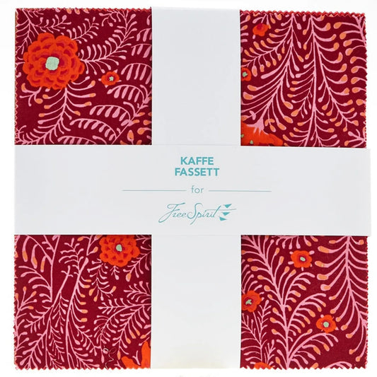 FreeSpirit Fabrics- Lipstick-Layer Cake 10"x10"