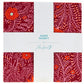 FreeSpirit Fabrics- Lipstick-Layer Cake 10"x10"