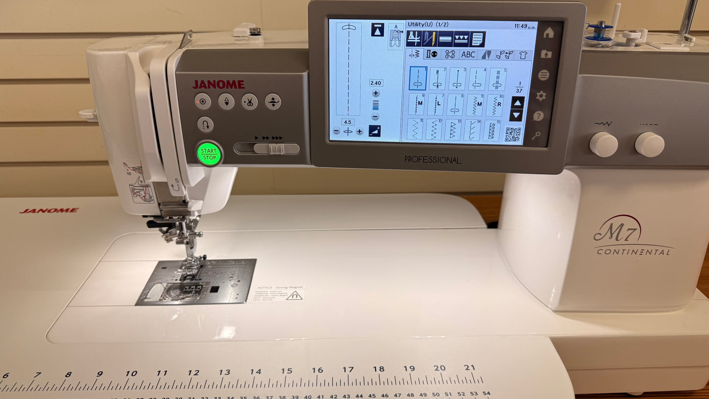 Janome Continental M7- Pre Owned