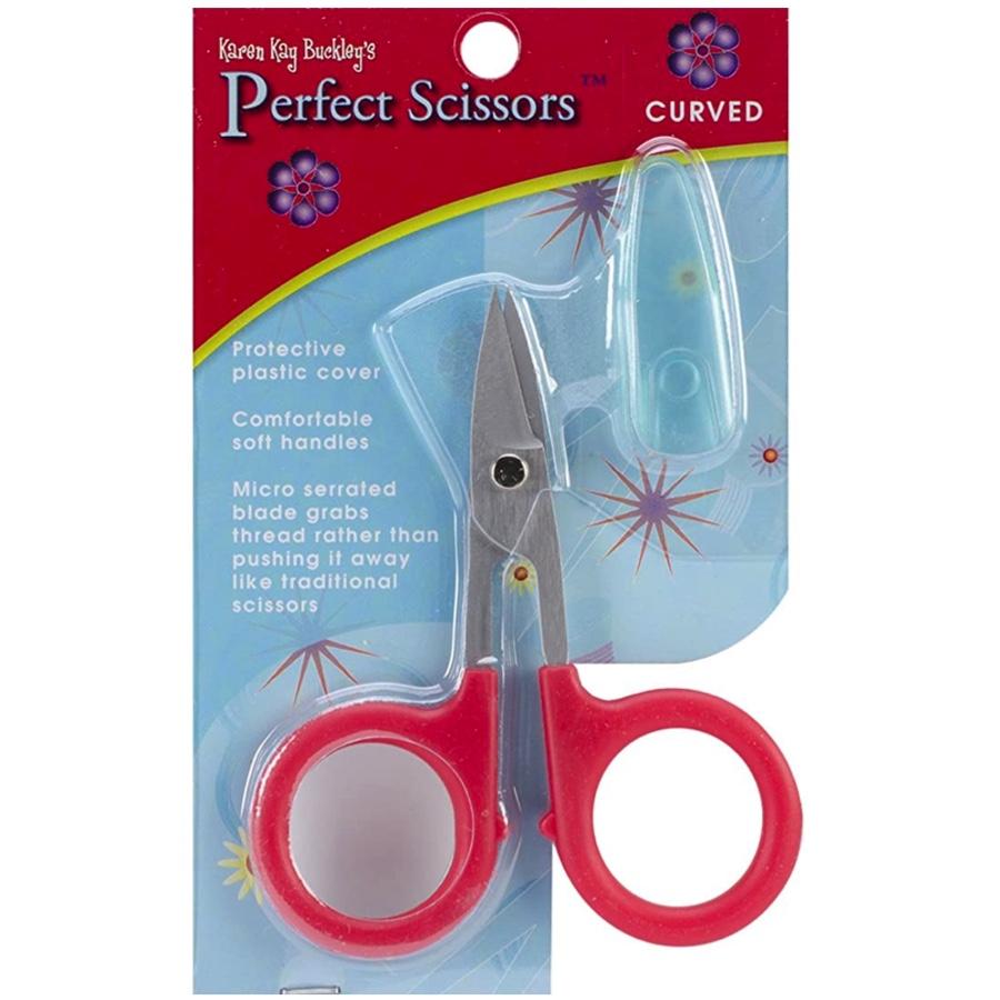 Karen Kay Buckley Perfect Scissors – Curved – Red