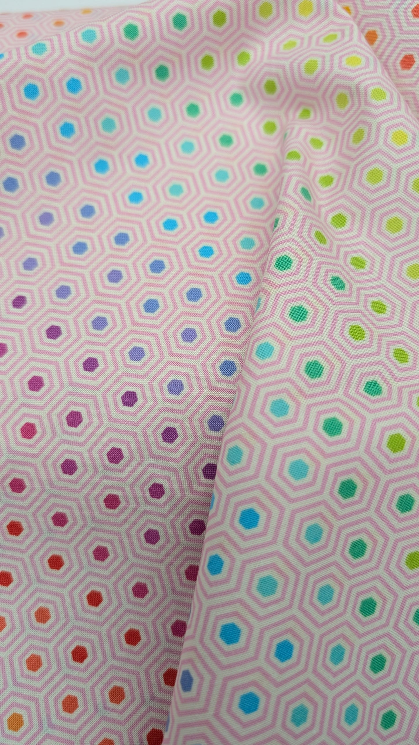 Tula Pink- True Colors-Hexy Rainbow Shell