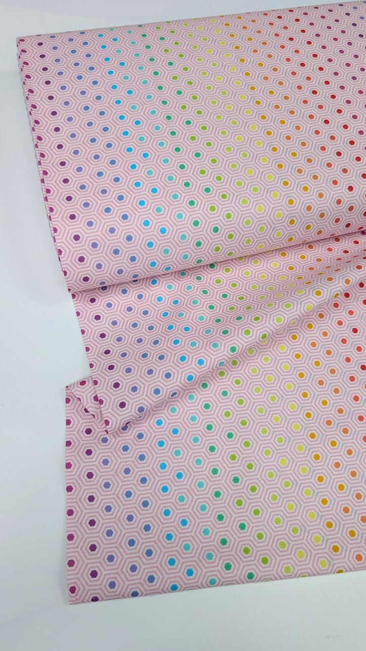 Tula Pink- True Colors-Hexy Rainbow Shell