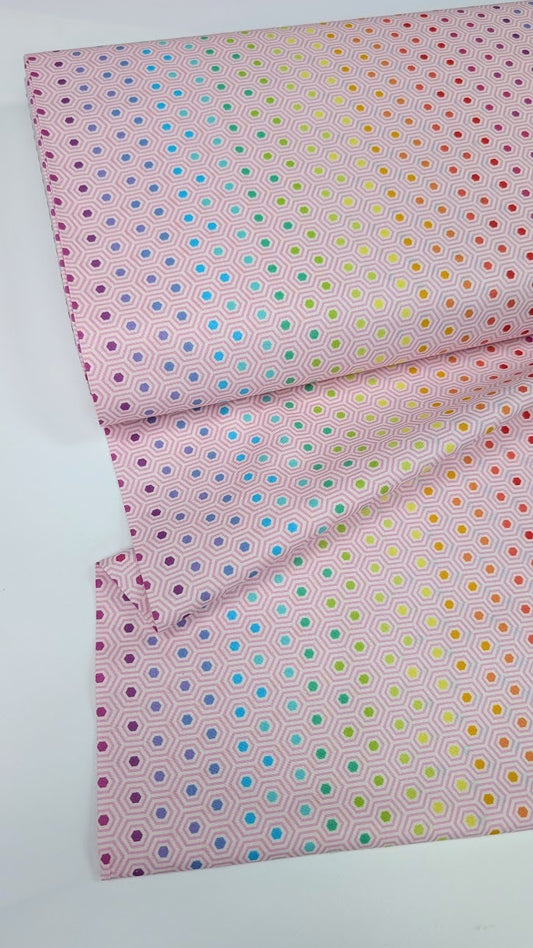Tula Pink- True Colors-Hexy Rainbow Shell