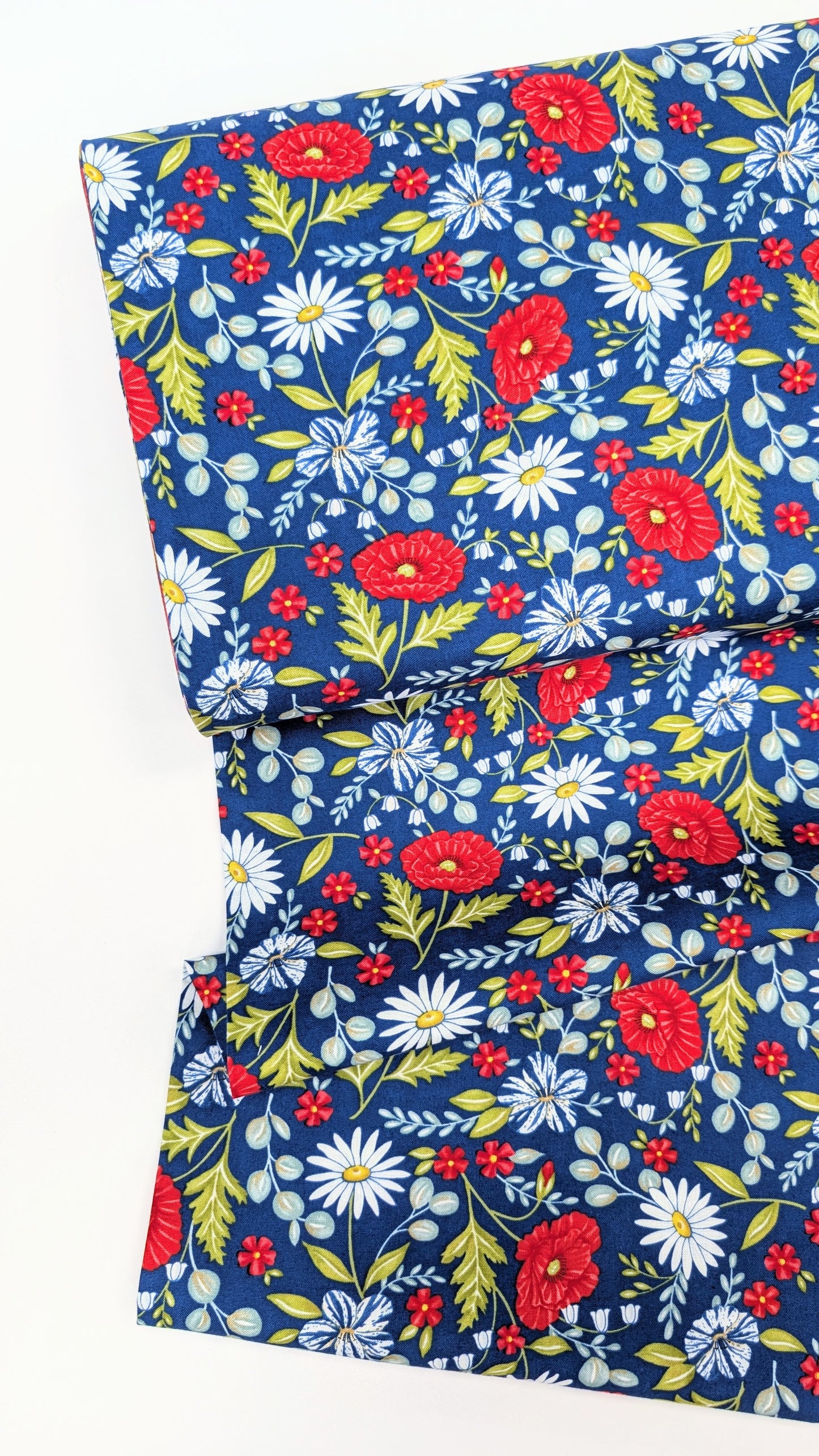 Moda-Red White And Bloom- Deb Strain