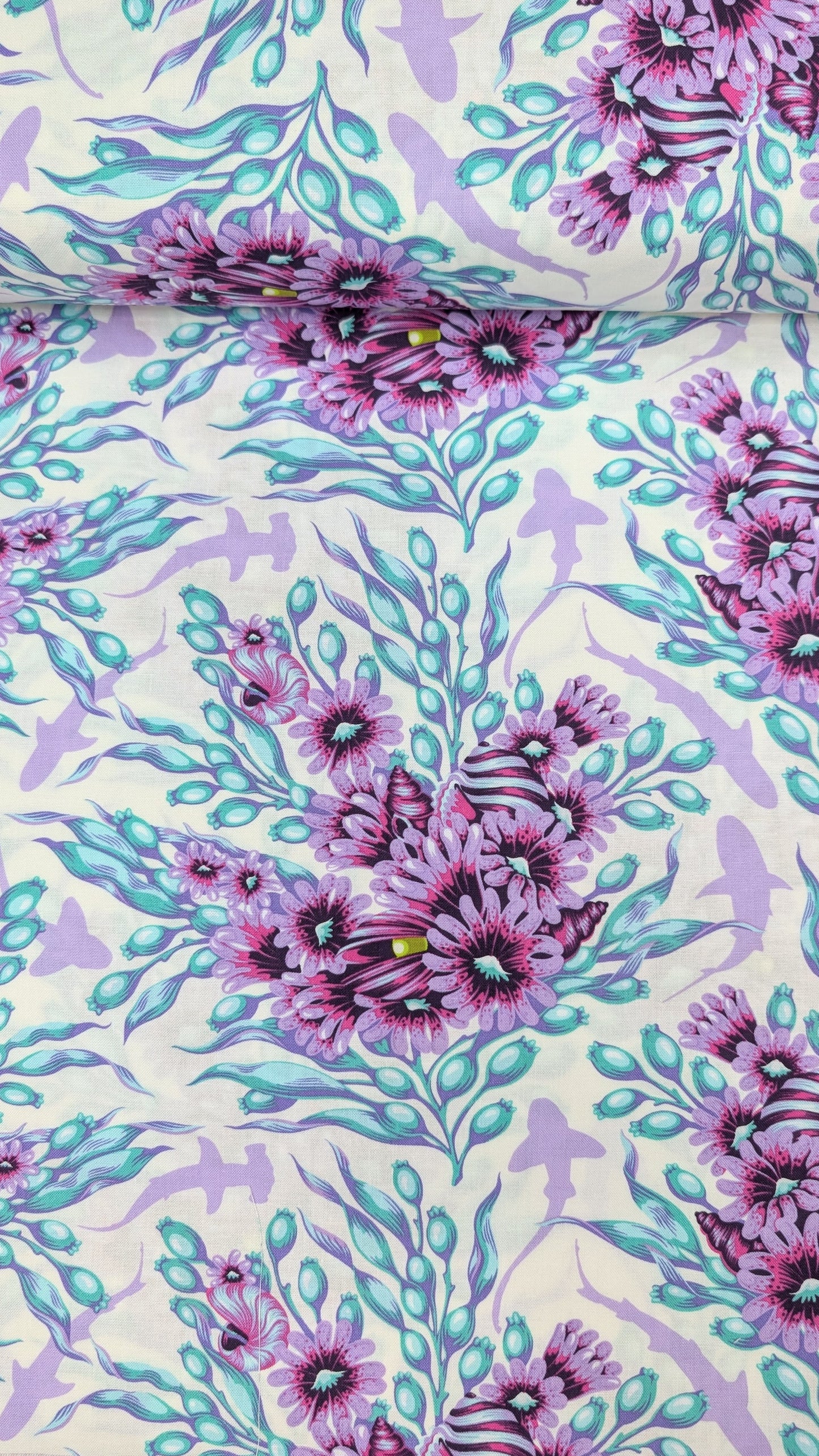 Free Spirit-Tula Pink- Floral Reef- Shadow Sharks Ultraviolet
