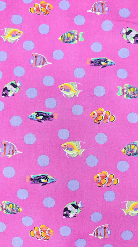 Free Spirit-Tula Pink- Floral Reef- School Crossing Delphine