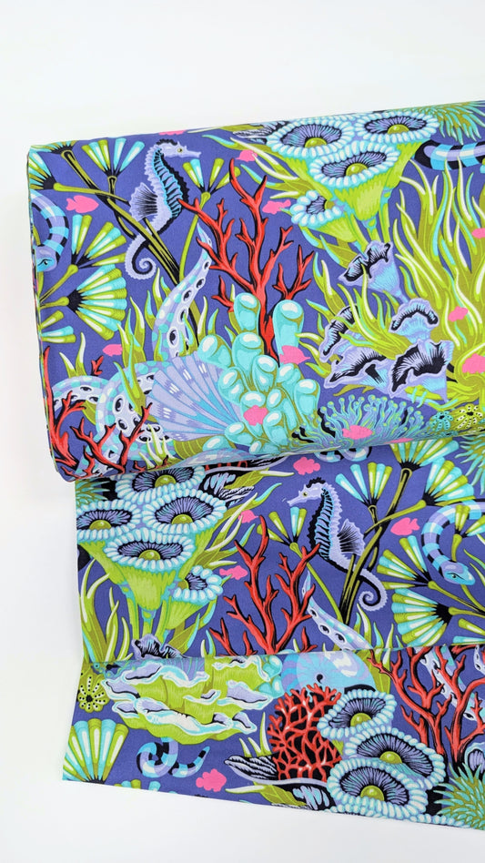 Free Spirit-Tula Pink- Floral Reef-What You Sew Marine