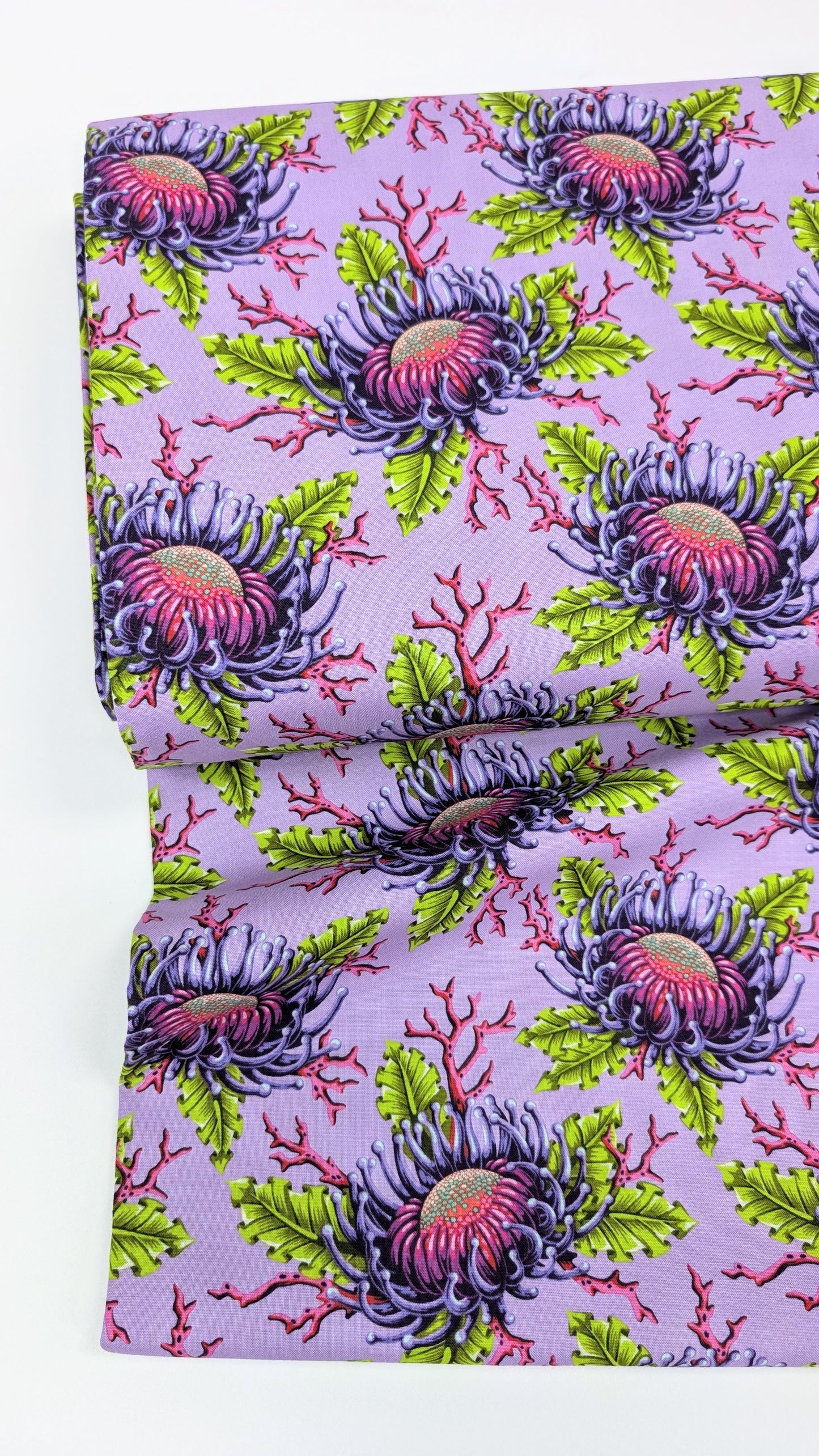 Free Spirit-Tula Pink- Floral Reef- Friends and Anemones Ultraviolet