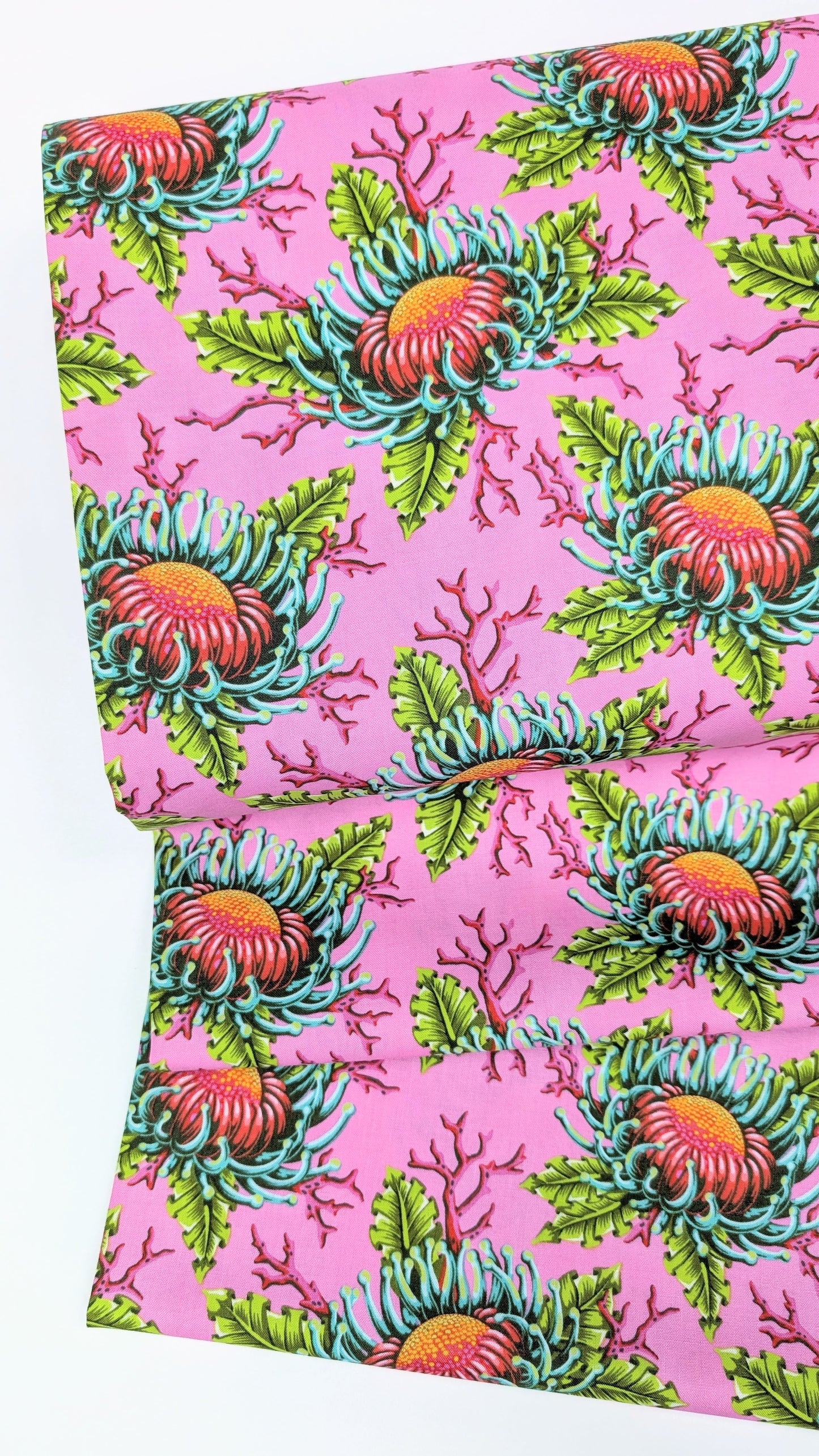 Free Spirit-Tula Pink- Floral Reef- Friends and Anemones Coralline