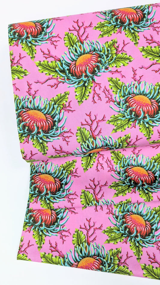 Free Spirit-Tula Pink- Floral Reef- Friends and Anemones Coralline
