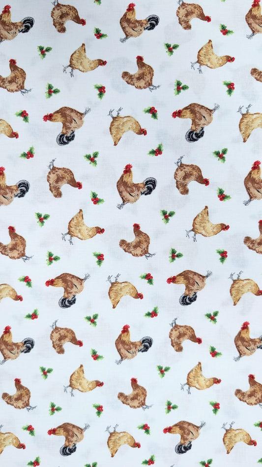 Northcott- Bernyard Christmas- Chicken Toss
