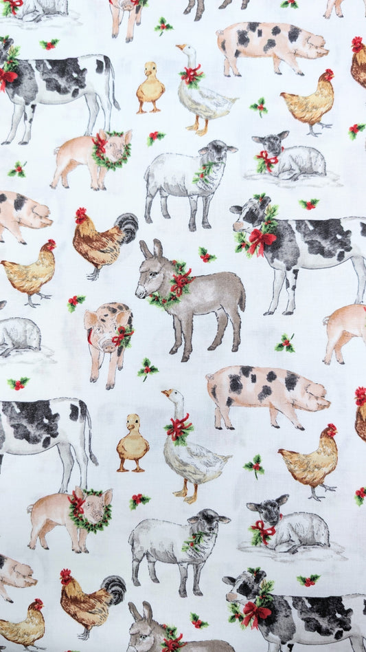 Northcott- Bernyard Christmas- Farm Animals