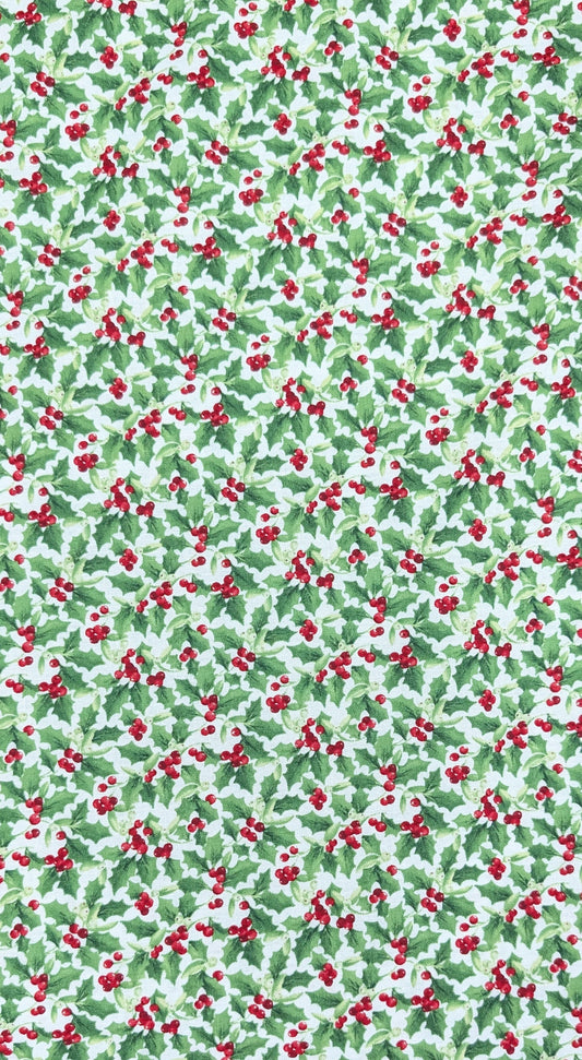Northcott- Bernyard Christmas- Holly White