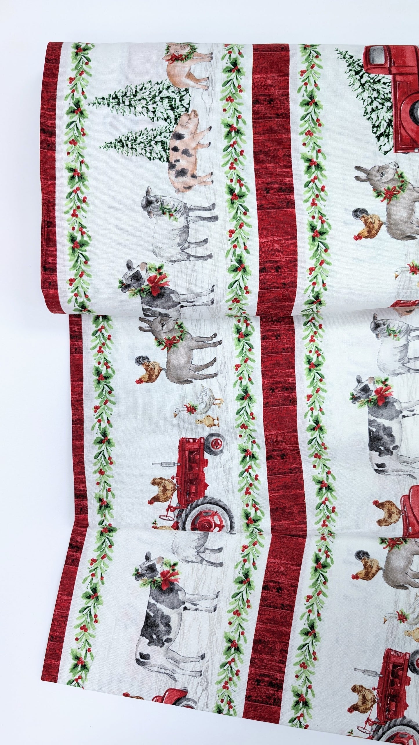 Northcott- Bernyard Christmas- Border Stripe