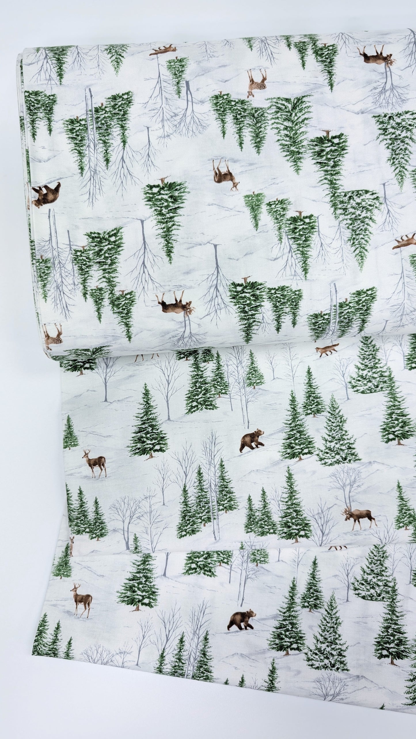 Northcott- Winter Woodland- Pine trees and animals