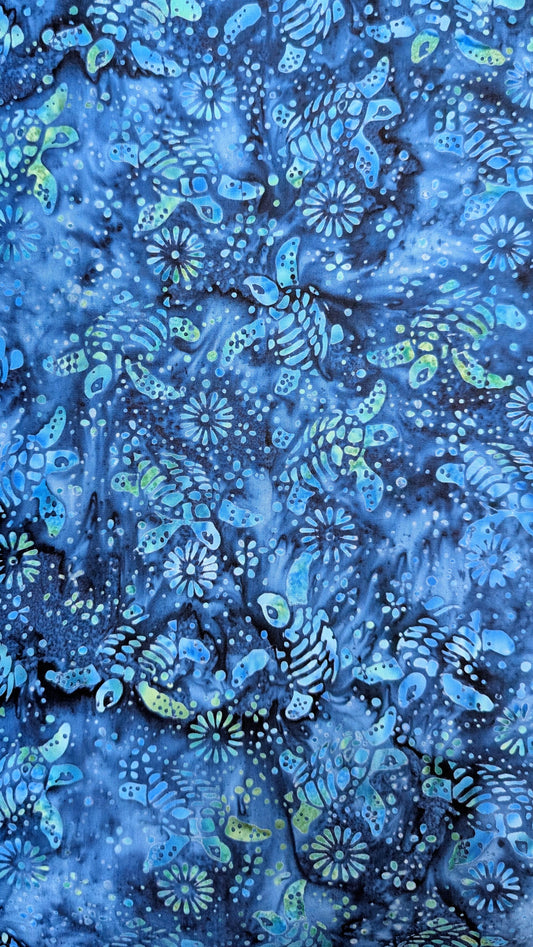 Island- Batik- Turtle- Blue Marine- Turtle Cove