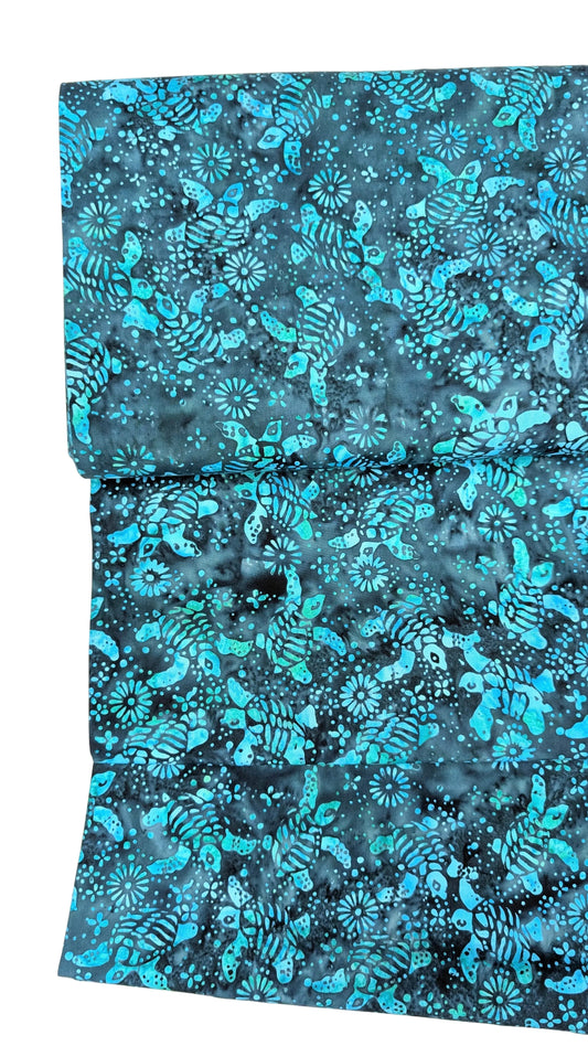 Island- Batik- Turtle- Teal- Turtle Cove