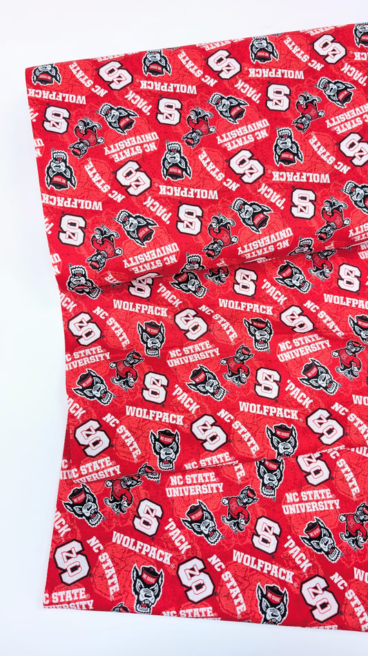 NC State Cotton Fabric Logo