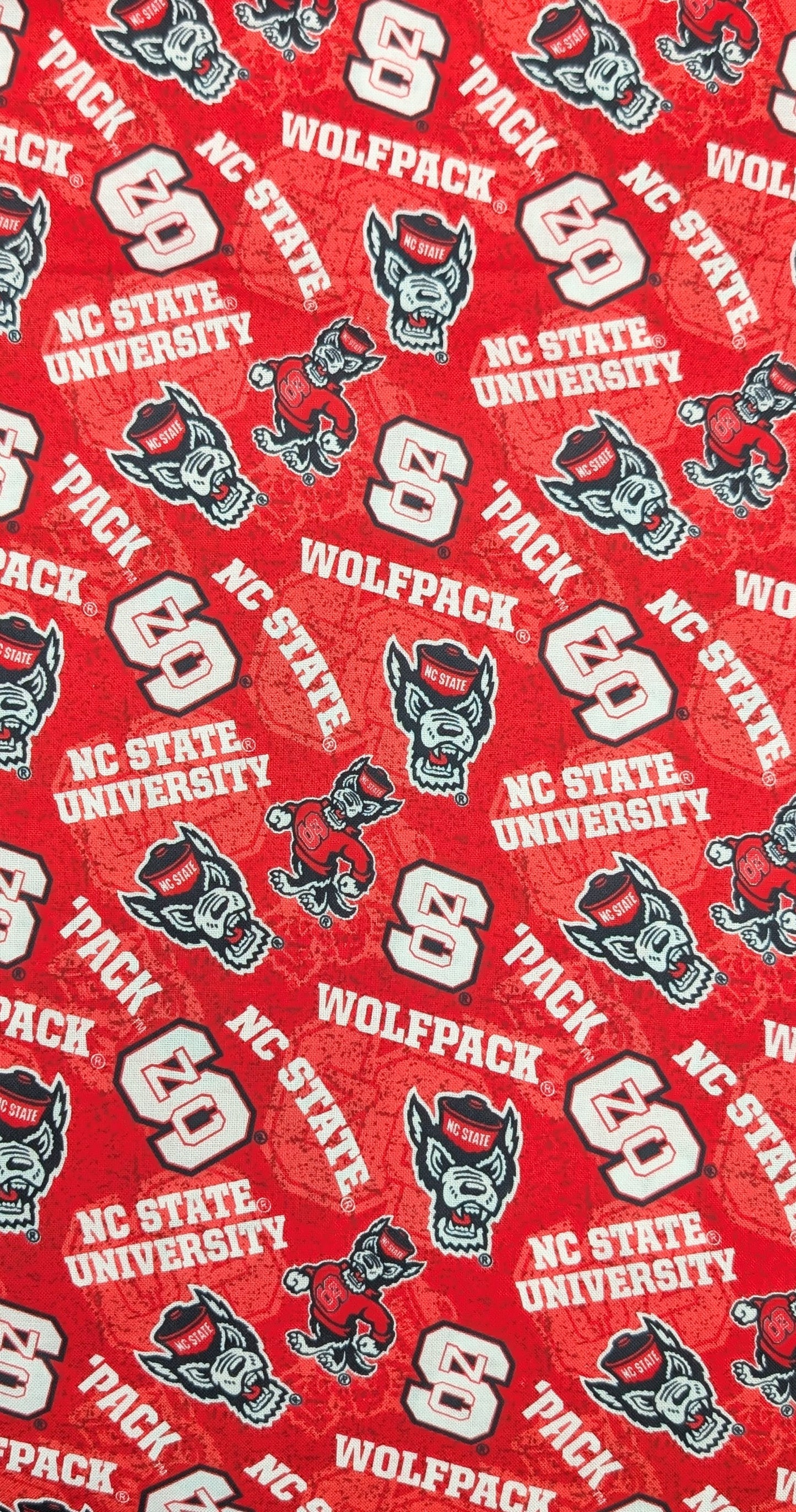 NC State Cotton Fabric Logo