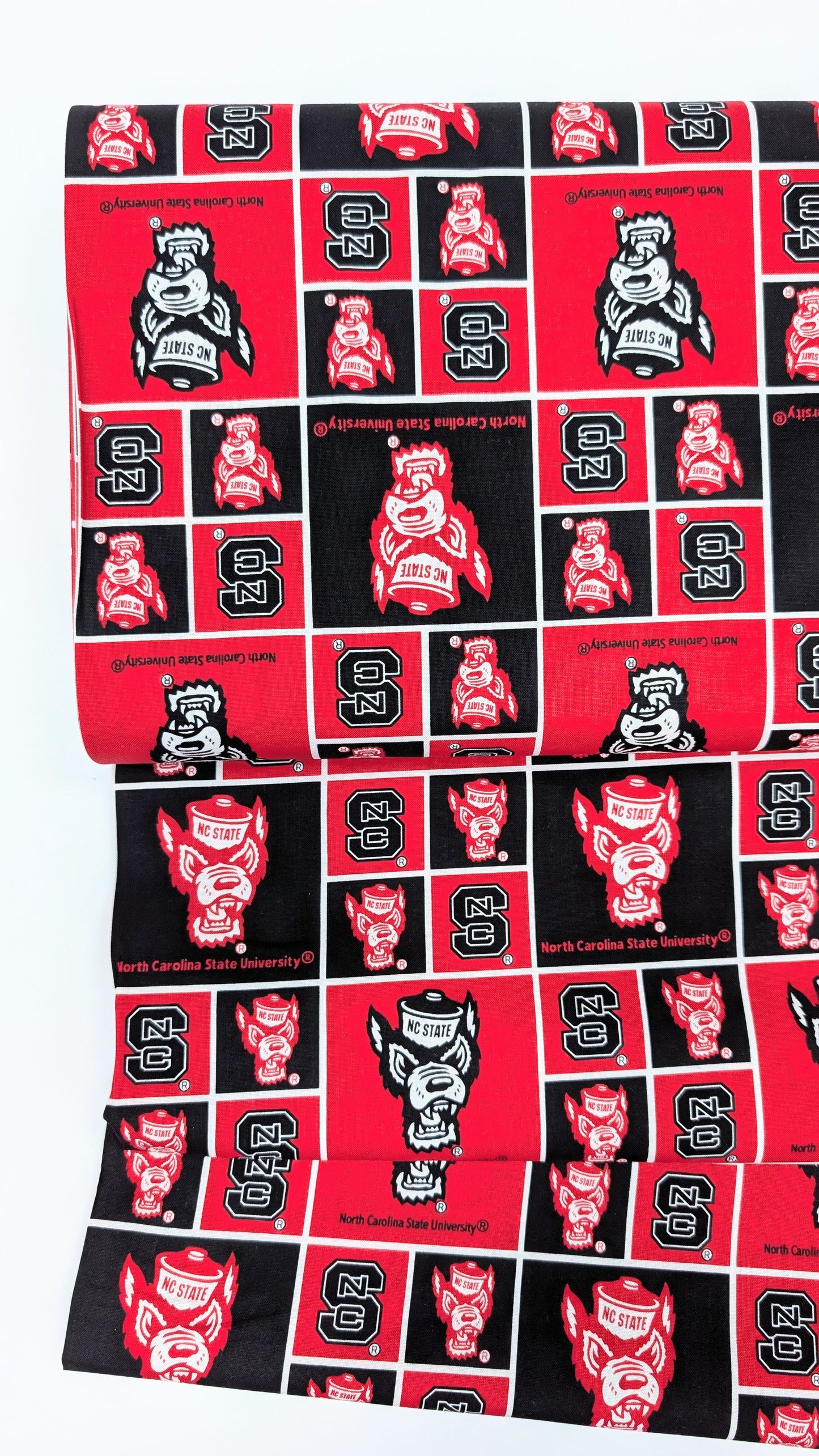 NC State Cotton Fabric Block