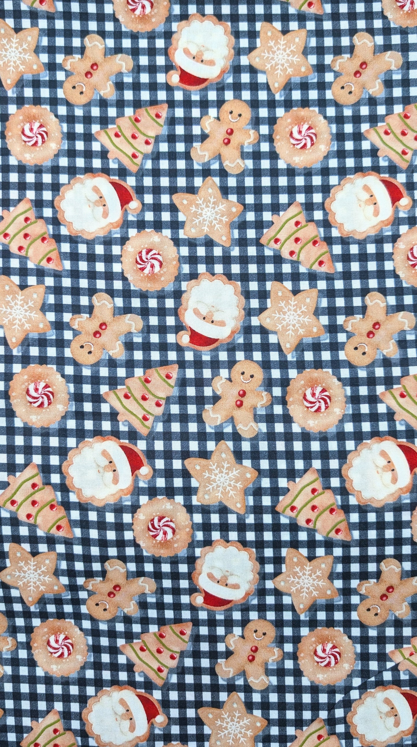 3 Wishes- Very Merry Gingerbread- Christmas Cookie Plaid