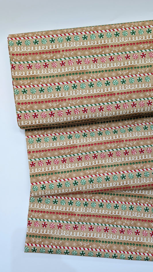 3 Wishes- Very Merry Gingerbread- Iced Candy Stripe