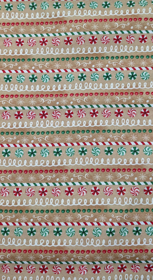 3 Wishes- Very Merry Gingerbread- Iced Candy Stripe