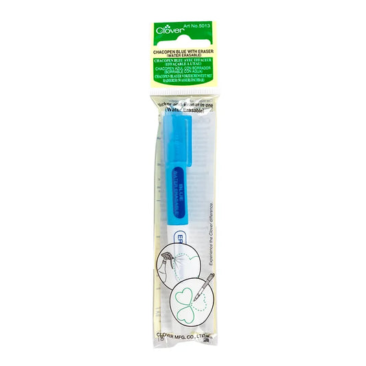 Clover Chacopen Blue with Eraser(water erasable) 5013