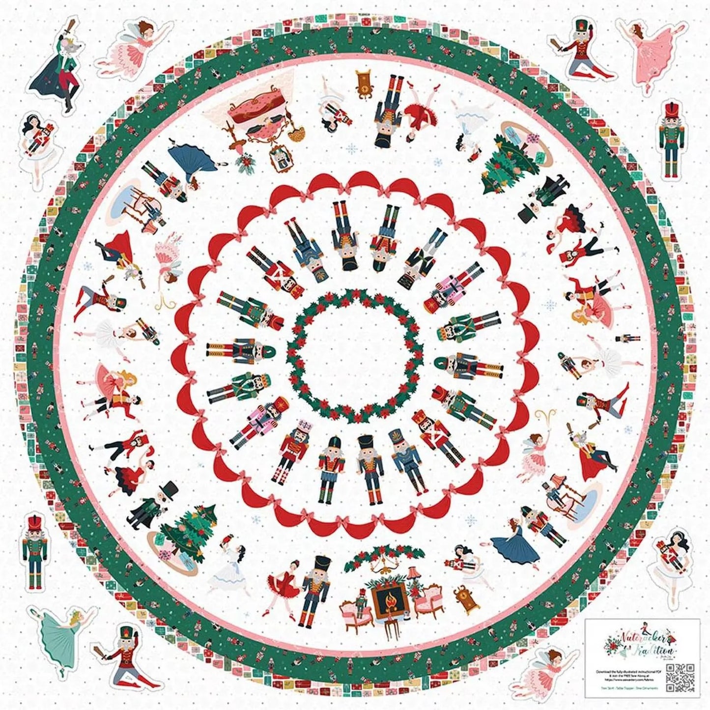 Riley Blake- Nutcracker Tradition- Panel- HD17679